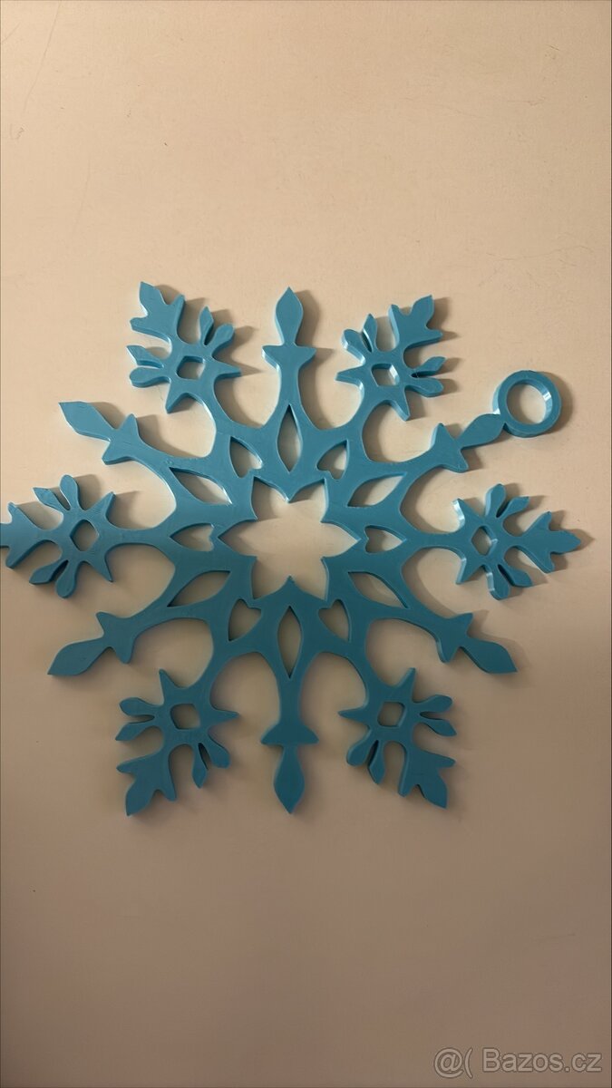 Dekorace Vánoční sněhová vločka