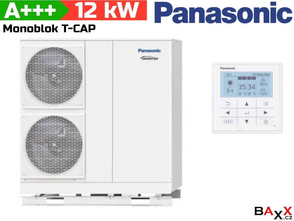 Sada -Tepelné čerp. Panasonic WH-MXC12J6E5 AQUAREA T-CAP