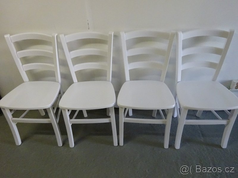 Bílé levné židle do provozu zatežove