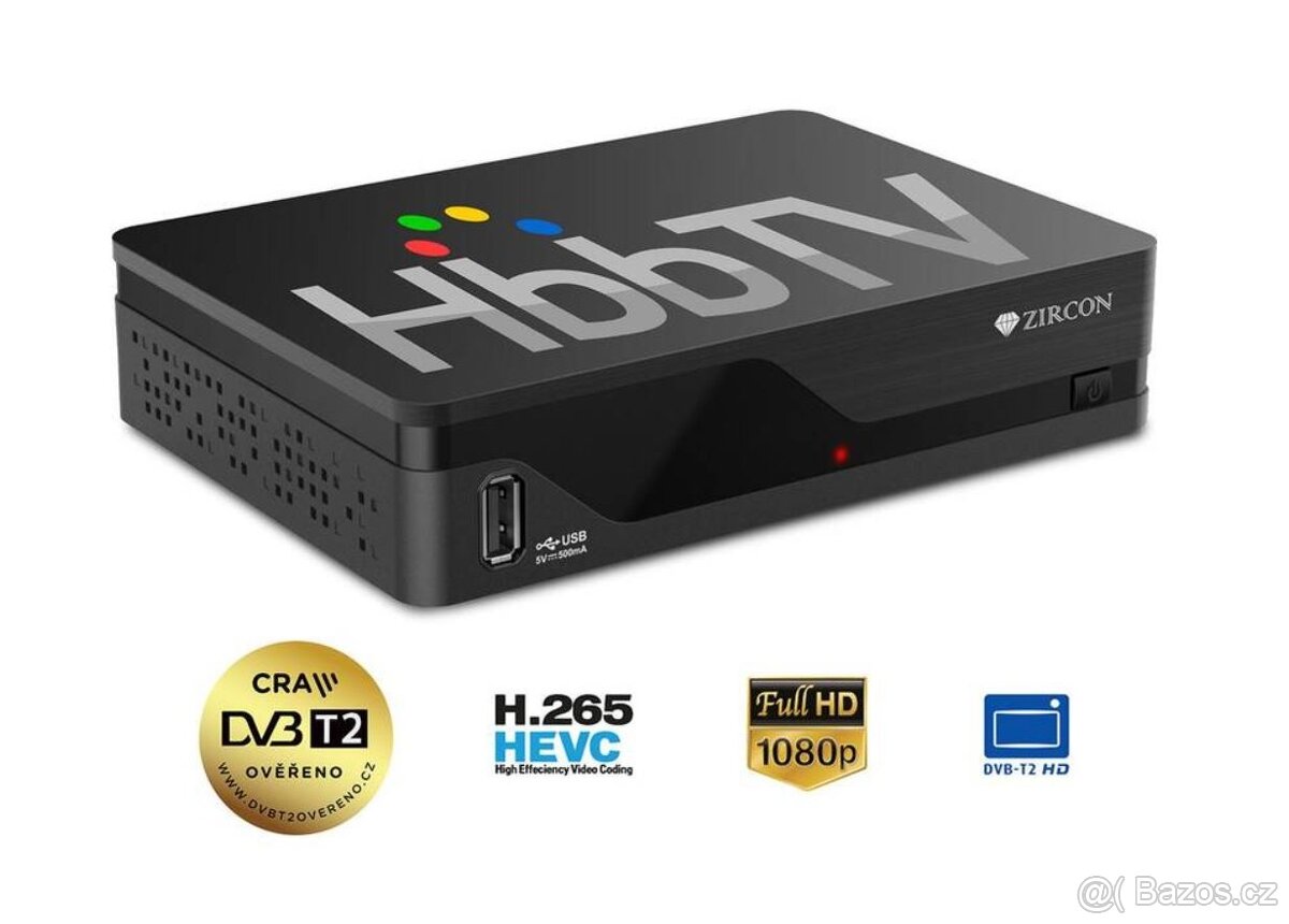 2x setobox DVB-T2 SH.265/HEVC