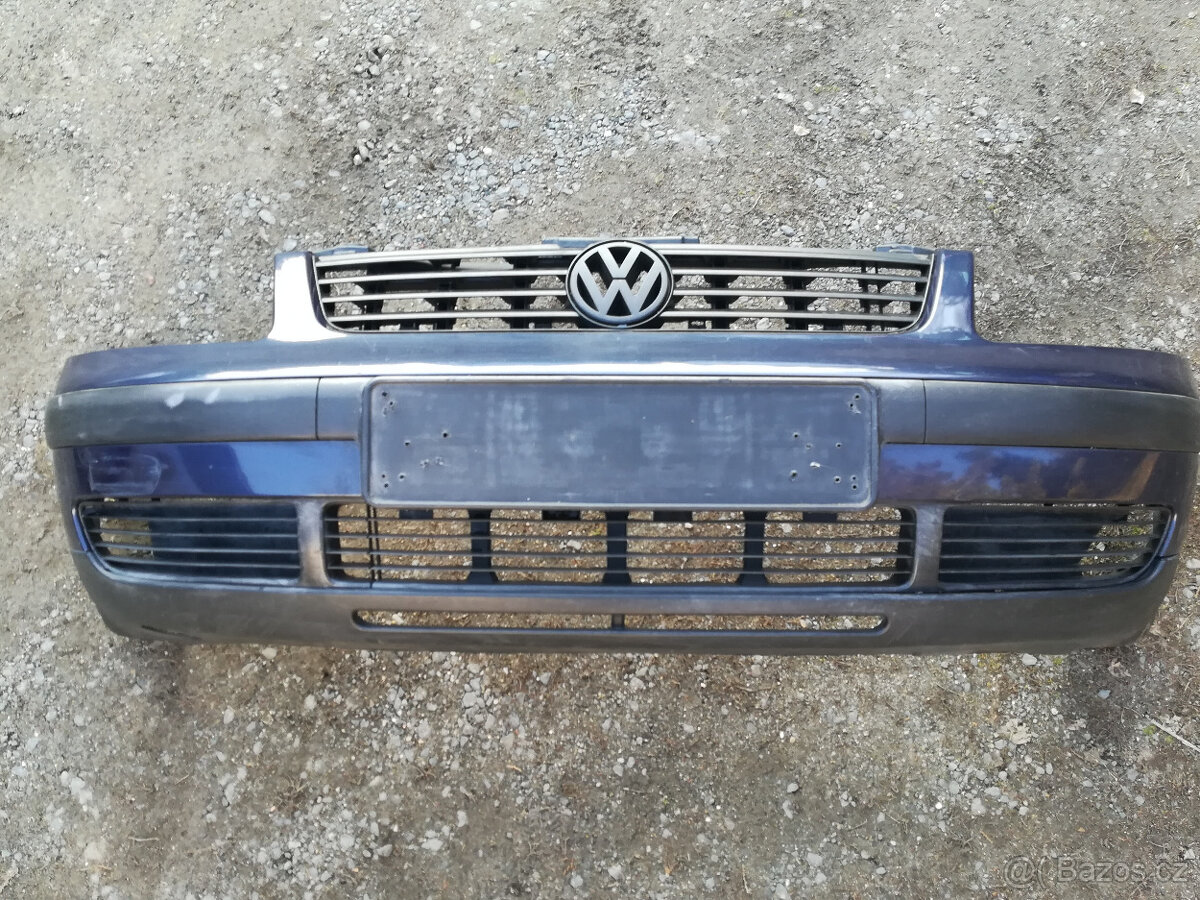 Nárazník přední na VW Passat B5 modrá metalíza LN5Y