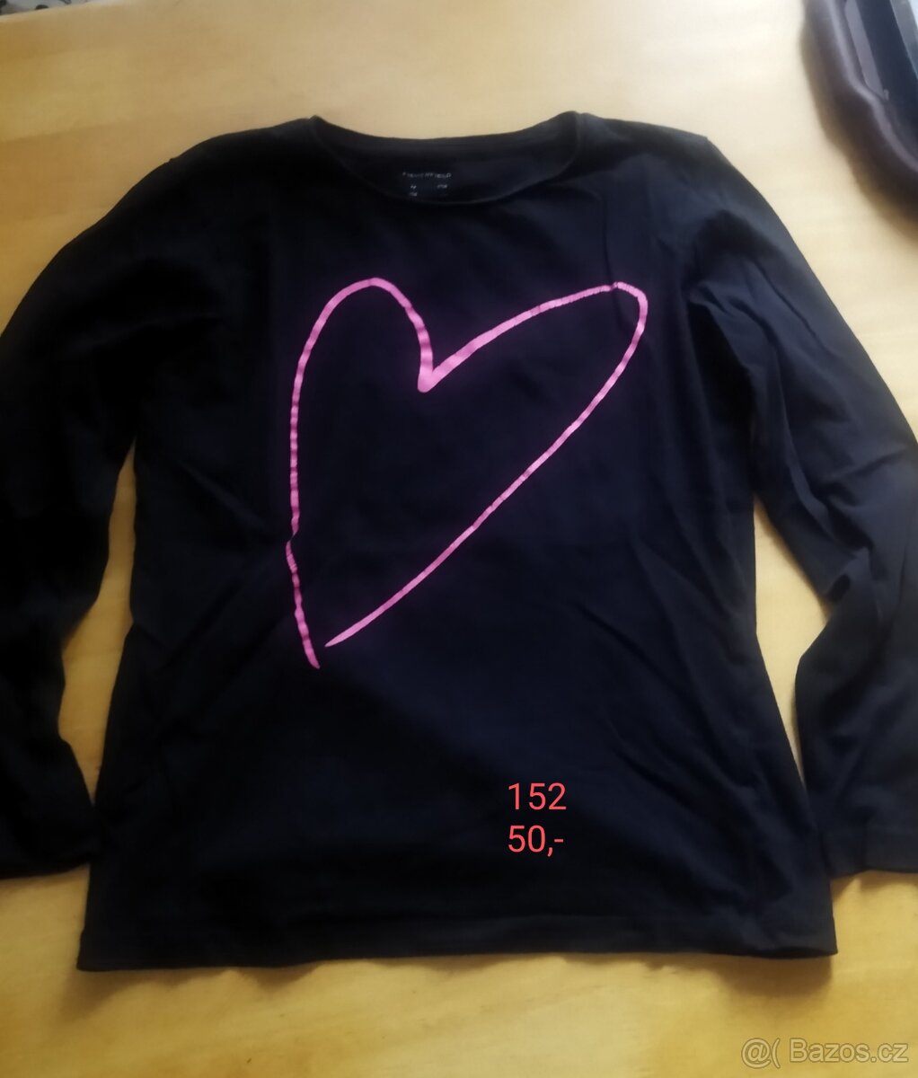 Dívčí trička, legíny vel.152