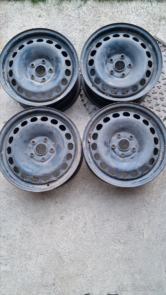 Originální plechové disky VW AG 7Jx16h2 ET45