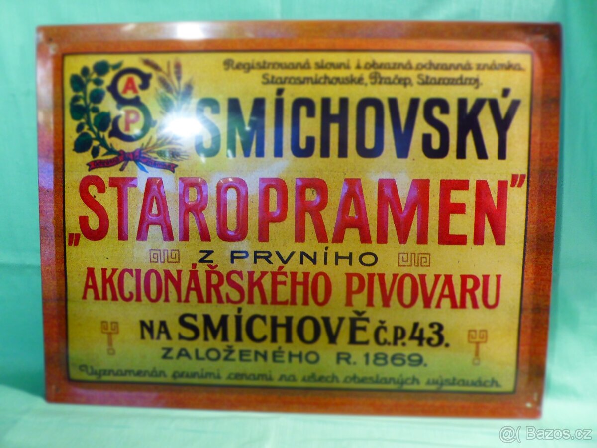 PLECHOVÁ CEDULE - velká