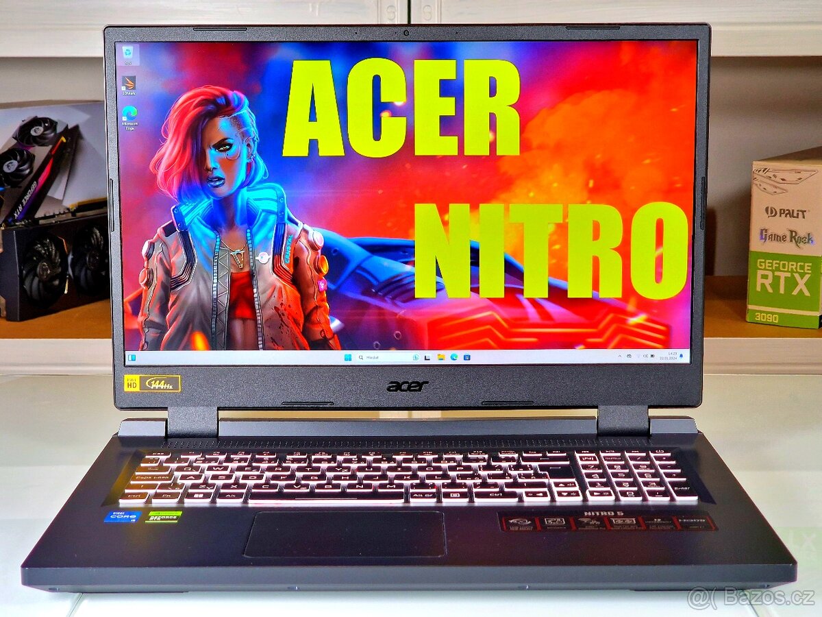 Herní notebook ACER NITRO | RTX 4060 140W | DDR5 | ZÁRUKA
