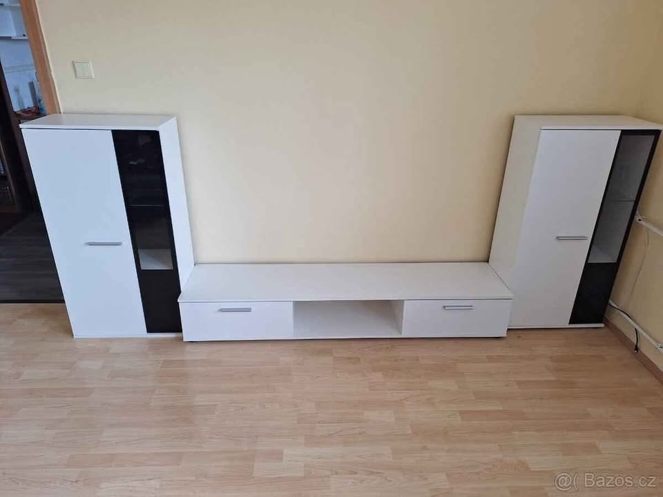 Moderní obývací TV stěna Bílá
