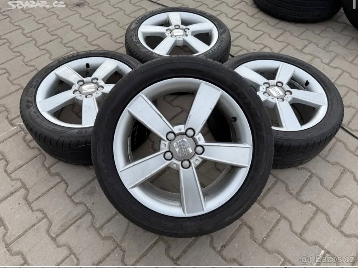 4x al kola 5x112 17 + pneu letní 225/45 R17