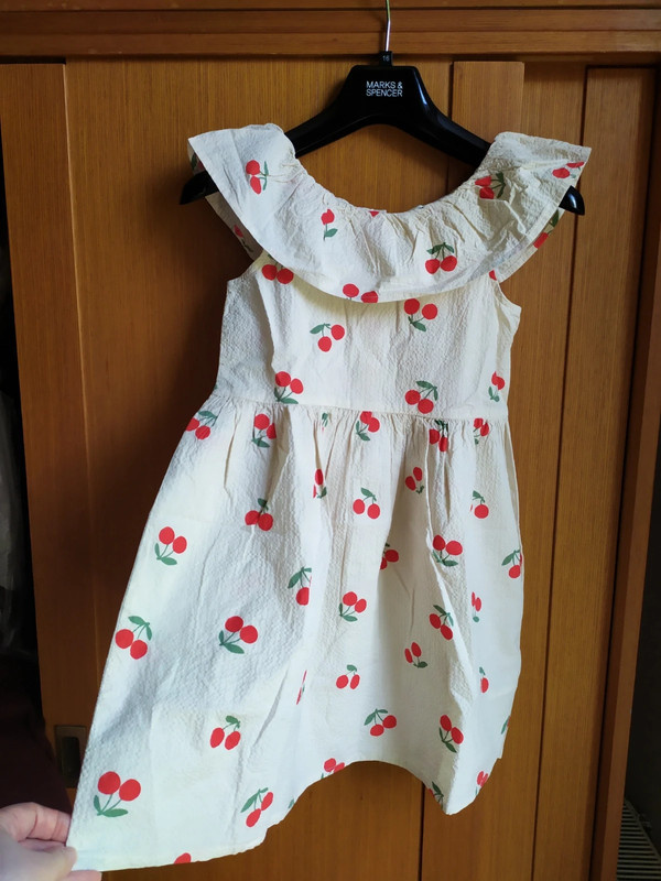 Nové letní šaty, třešně, H&M, vel. 128