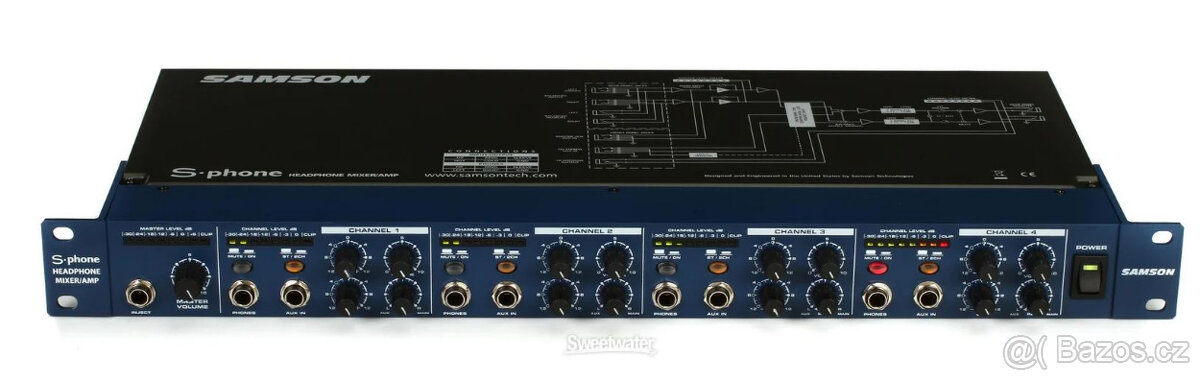 Samson S-phone 4-channel Headphone Mixer/Amplifier