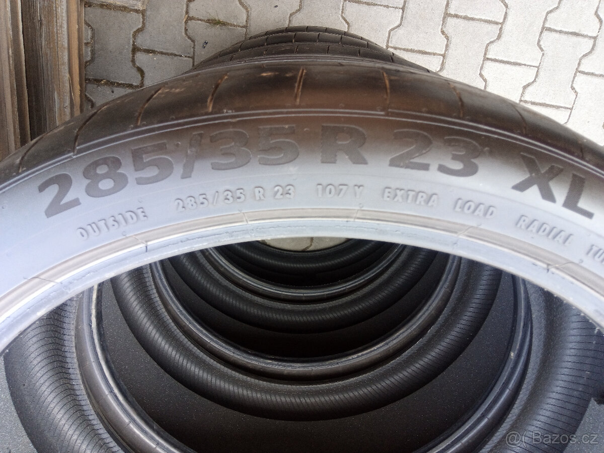 Letni sada Continental 285/35R23 XL vzorek 5mm DOT 4520