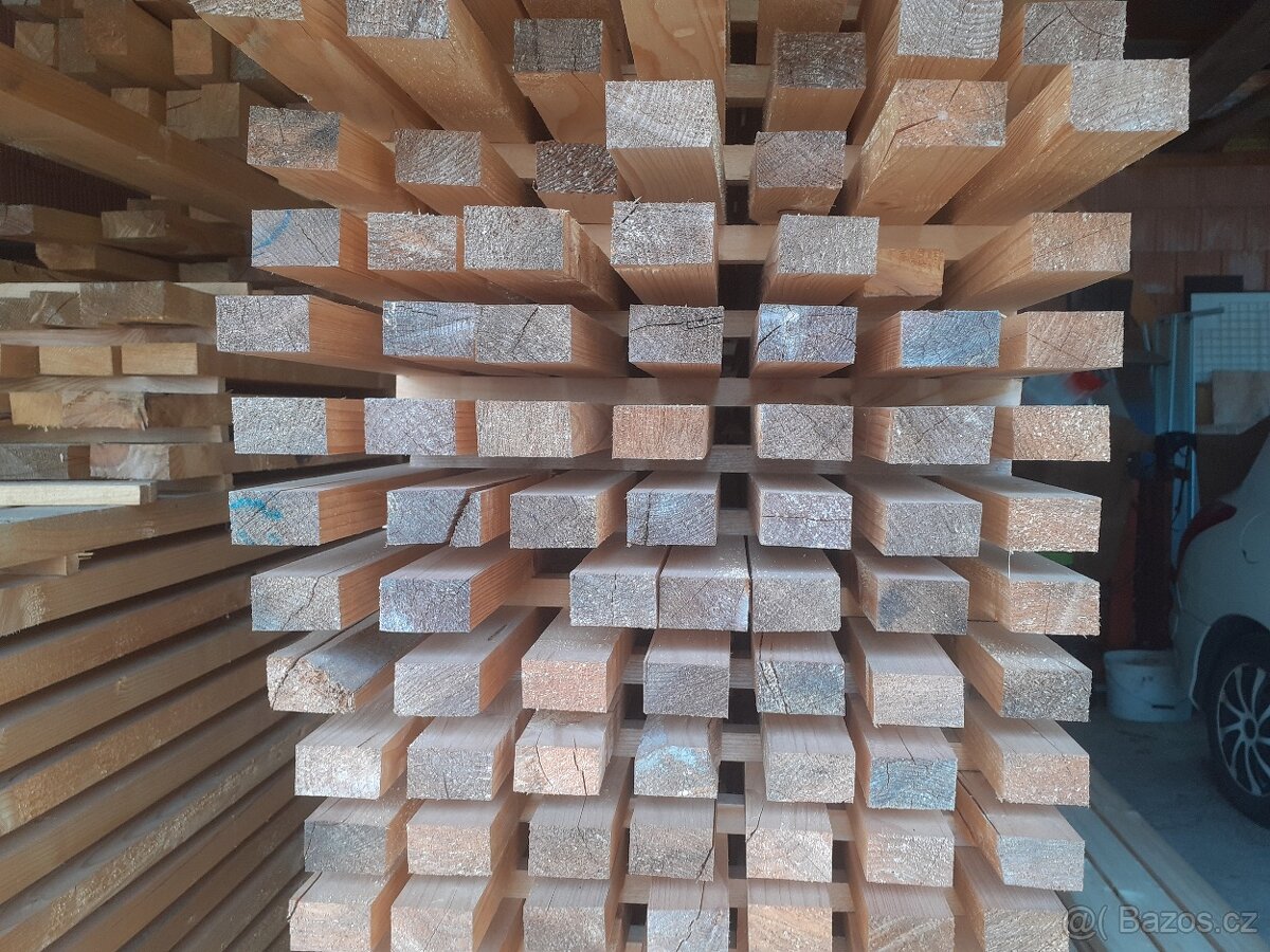 Hoblované střešní latě 55x35
