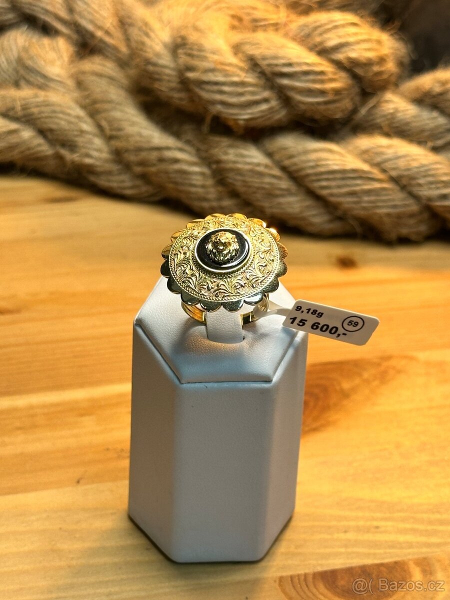 Zlatý prsten 9,18g  (1699 Kč/g) 