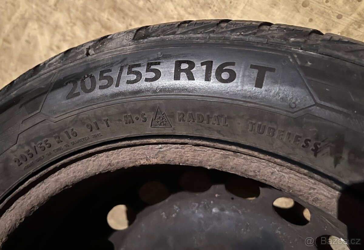 VW KOLA R16 ( 5x112 ) ZIMNÍ PNEU 205/55/16