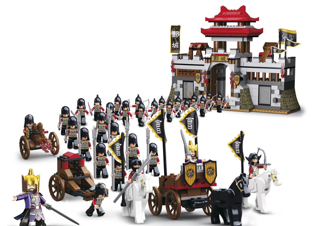 Japonský hrad s 30 bojovníky " le go " stavebnice