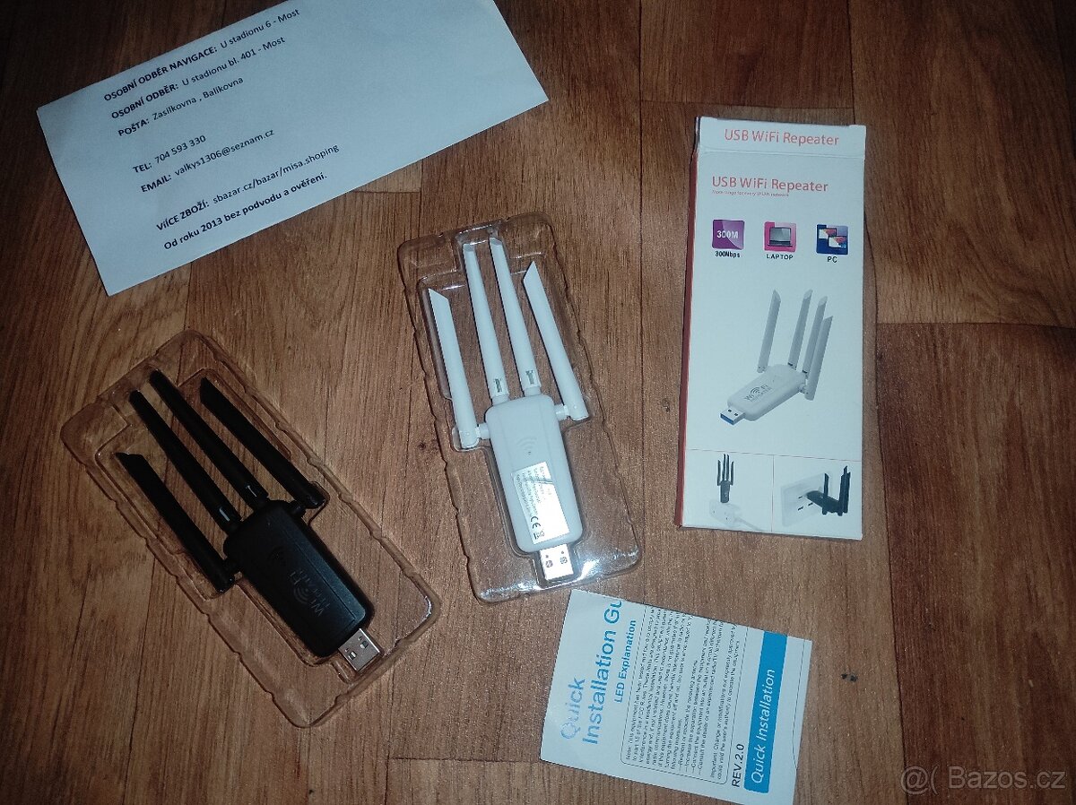 nový WiFi rozšiřovač signálu 150Mbps a 300Mbps