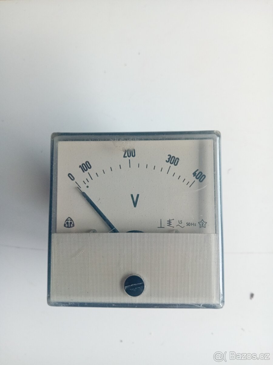 Analogový voltmetr 0-400V MINI čtvercový