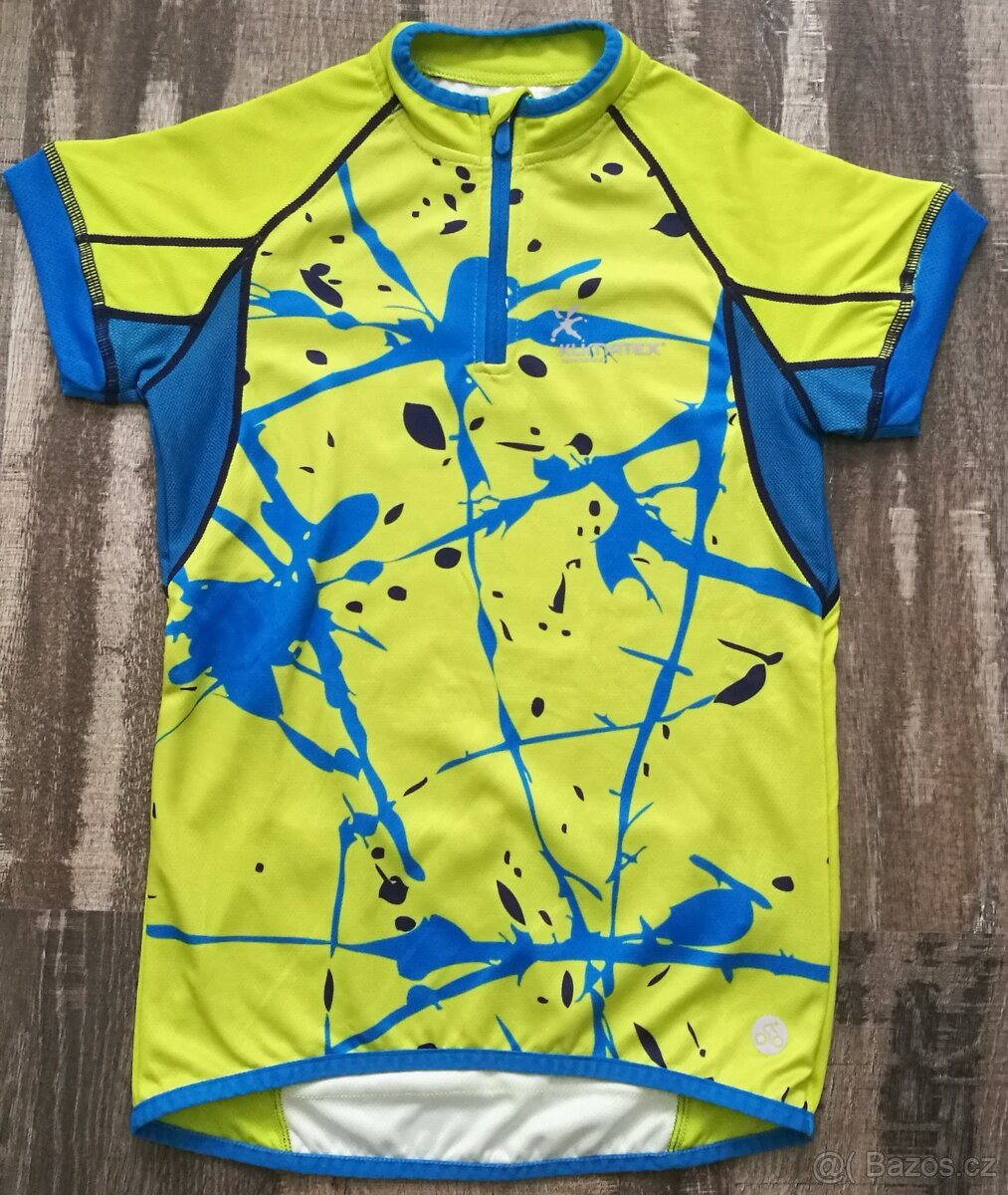 Dětský cyklistický dres Klimatex s krátkým rukávem vel. 146