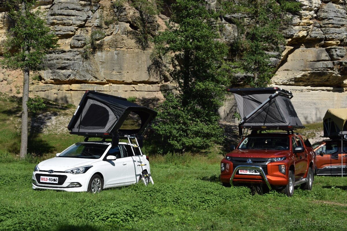 Autostan střešní stan Dakota 120 skořepinový stan Wild Land
