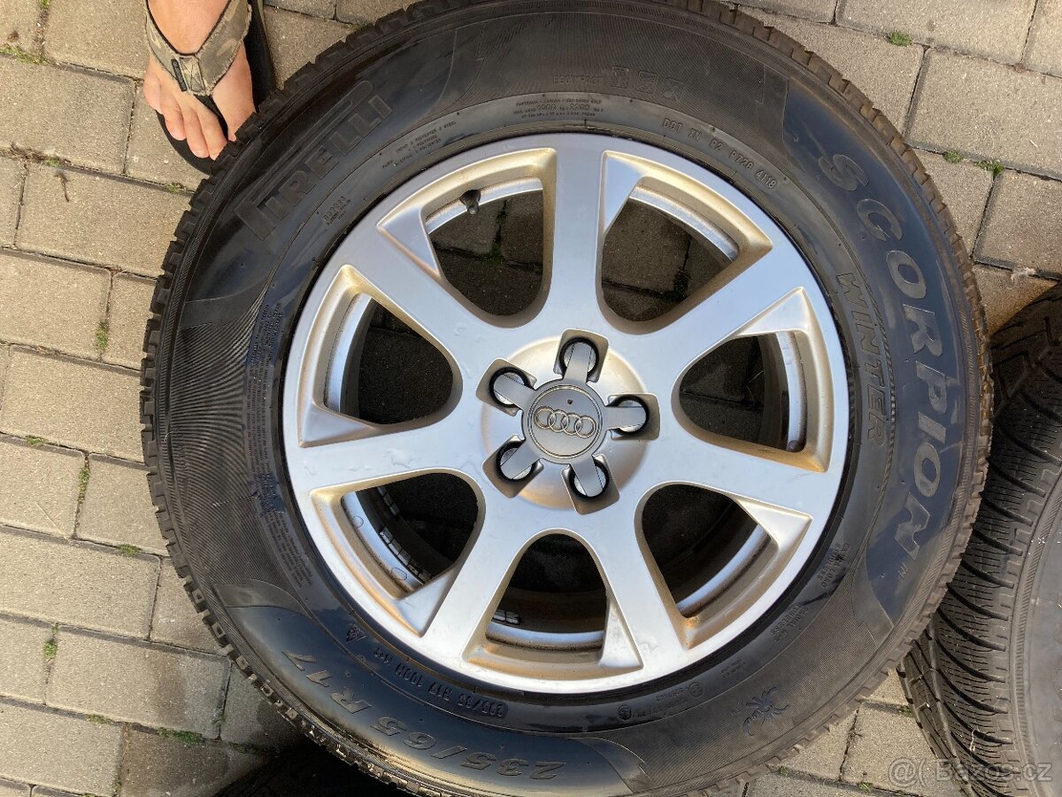 ALU originál disky AUDI se zimními pneu