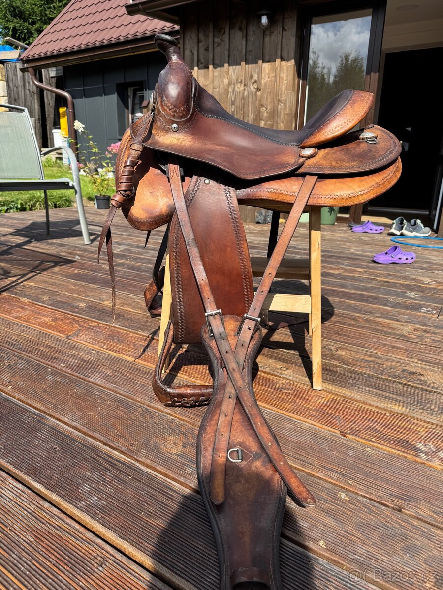 Westernové sedlo ultra-flex deuber & partner+podbřišník