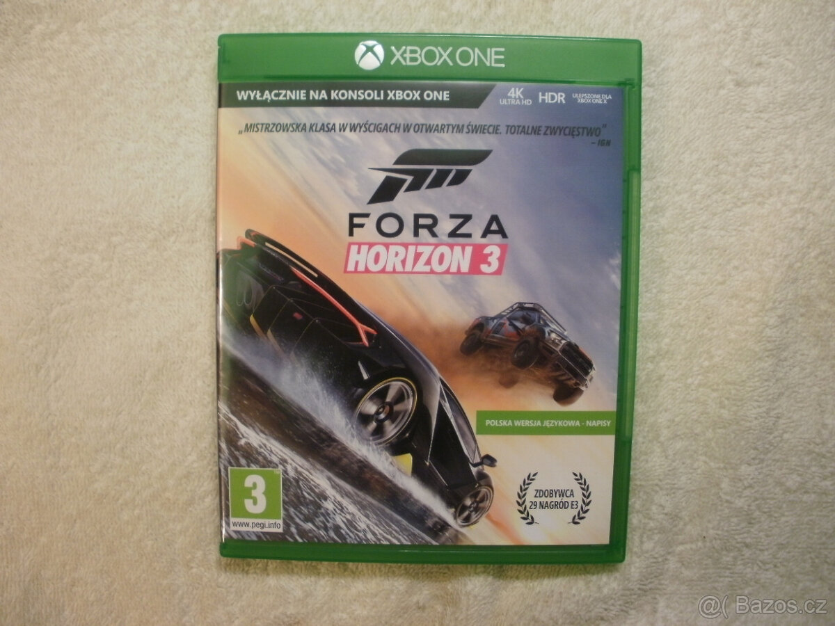 Hra na XBox ONE - Forza Horizon 3 - 1 x hraná. Super stav