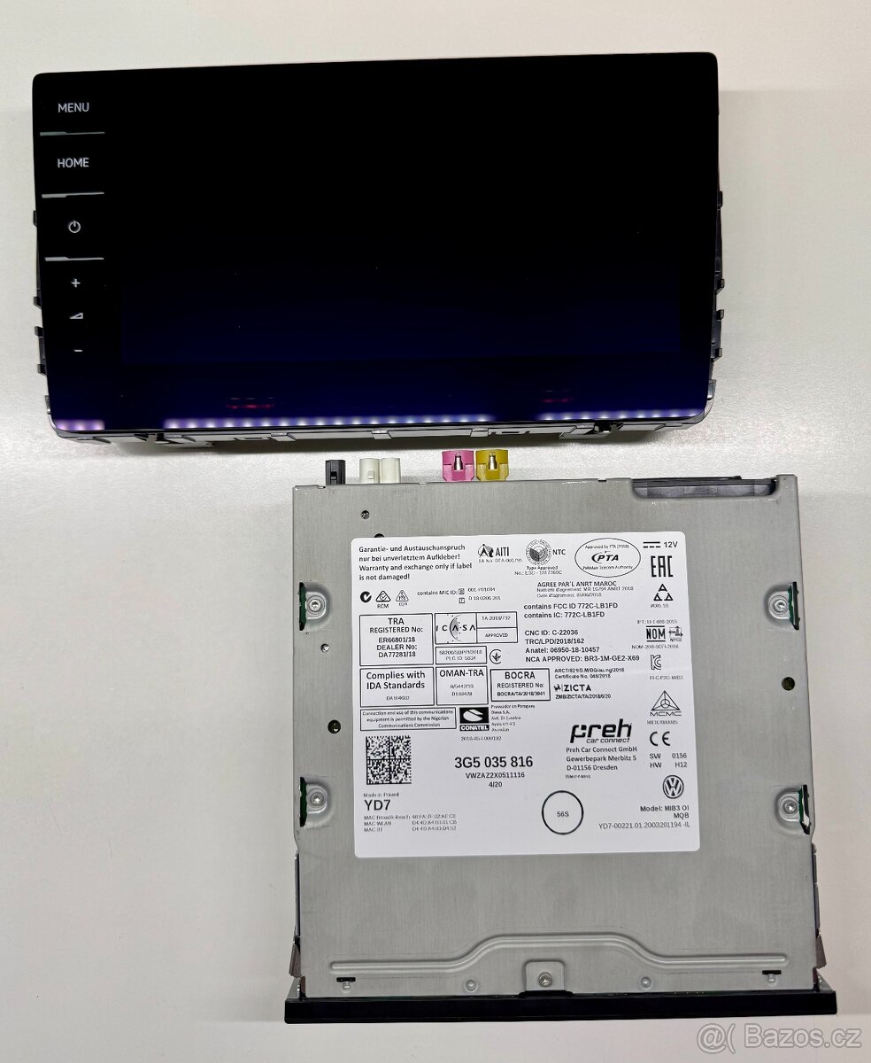 Autoradio / Display 9,2'' palců MIB 3