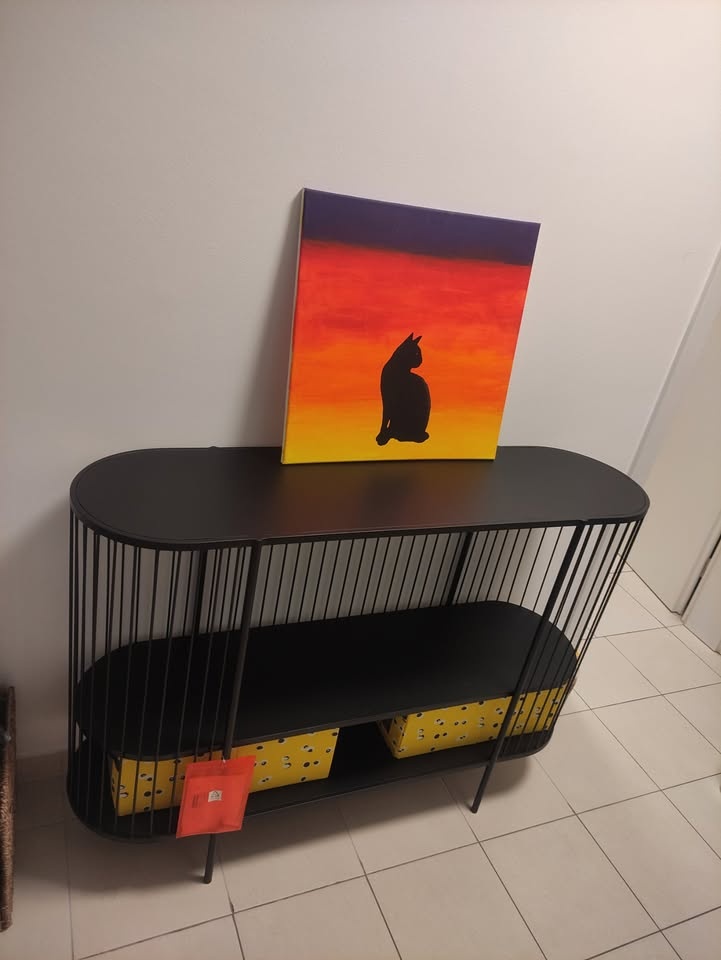 NOVÝ konzolový stolek kovový