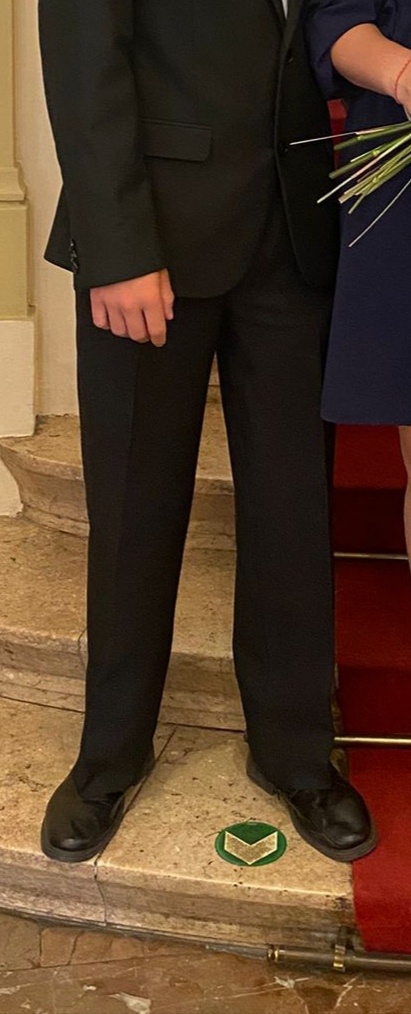 Chlapecké společenské kalhoty vel. 170/176