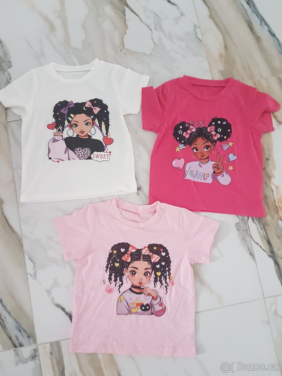 Detske tricko 3ks NOVE