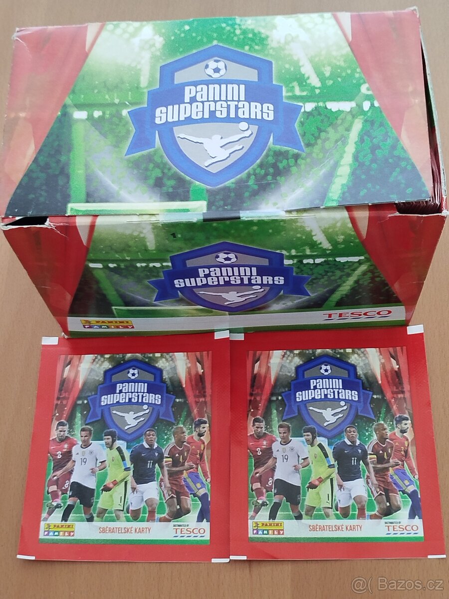 Fotbalové kartičky Panini Superstars - Nové