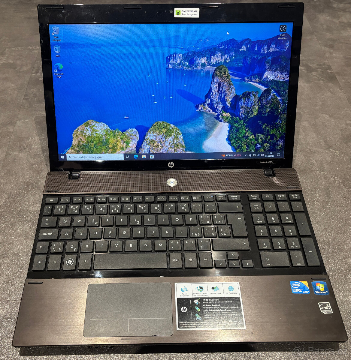 Prodám plně finkční notebook HP ProBook 4520s