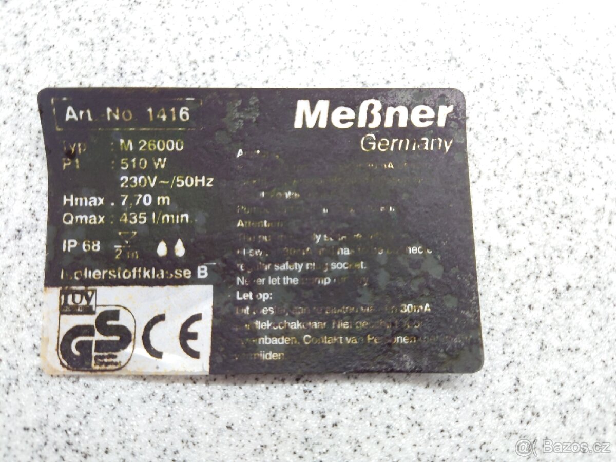 Čerpadlo Messner M 26000