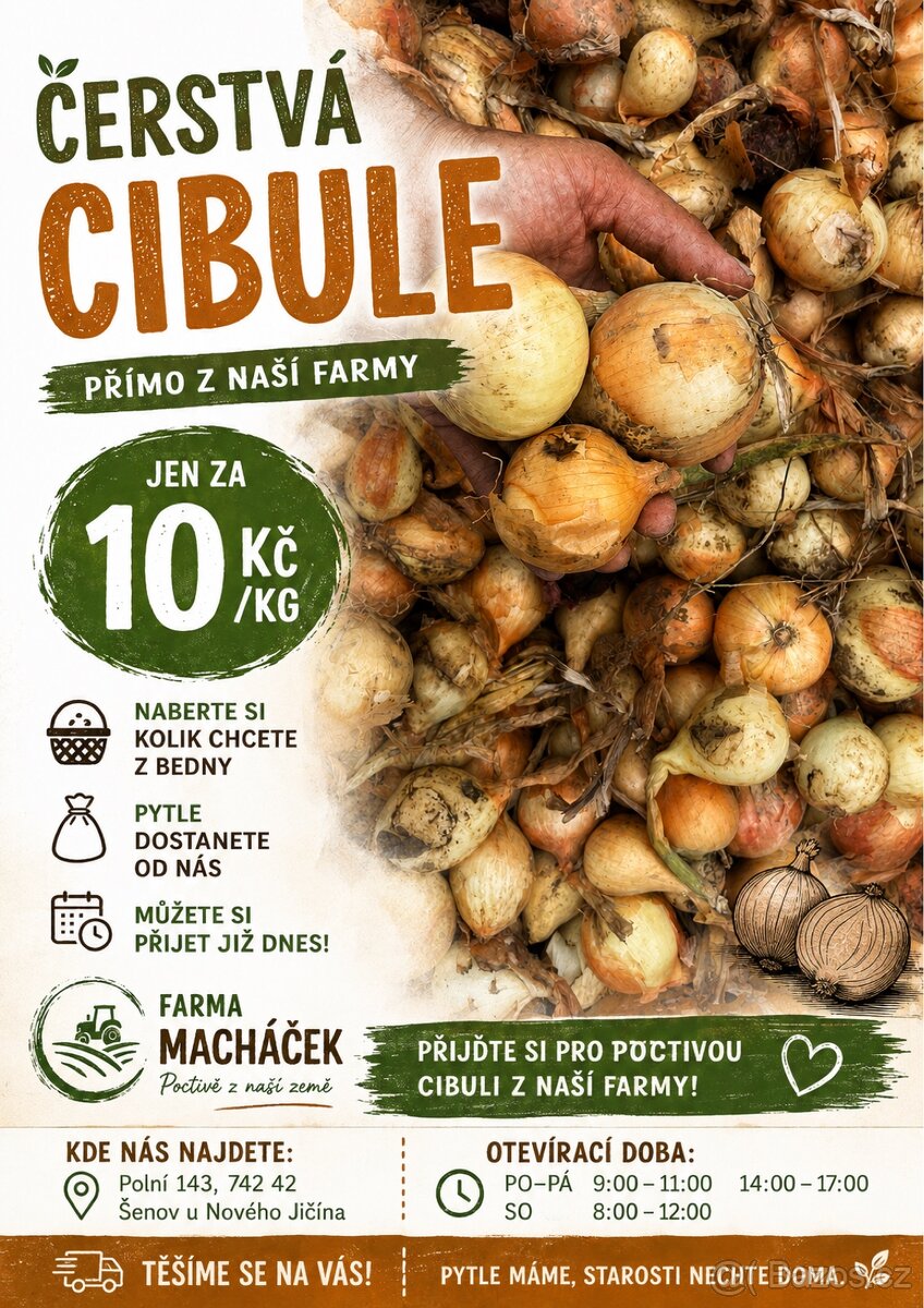 Cibule 10kč/kg
