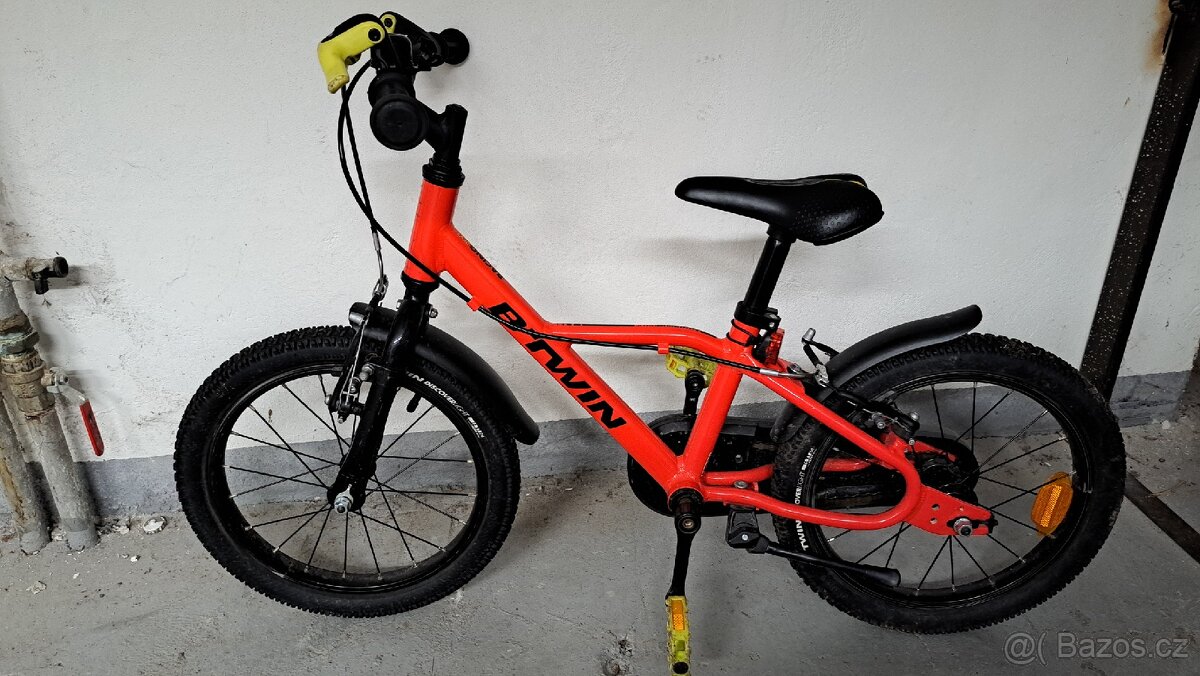 BTWIN 16" KOLO 900 RACING ČERVENÉ