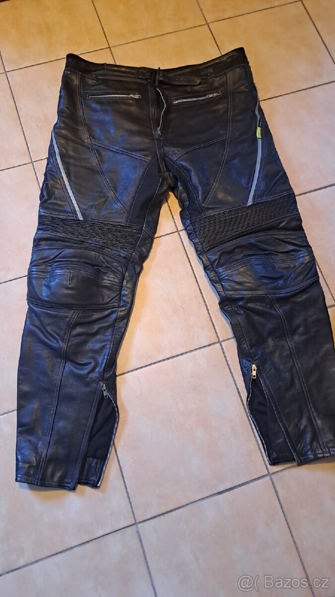 Kvalitní kožené moto kalhoty