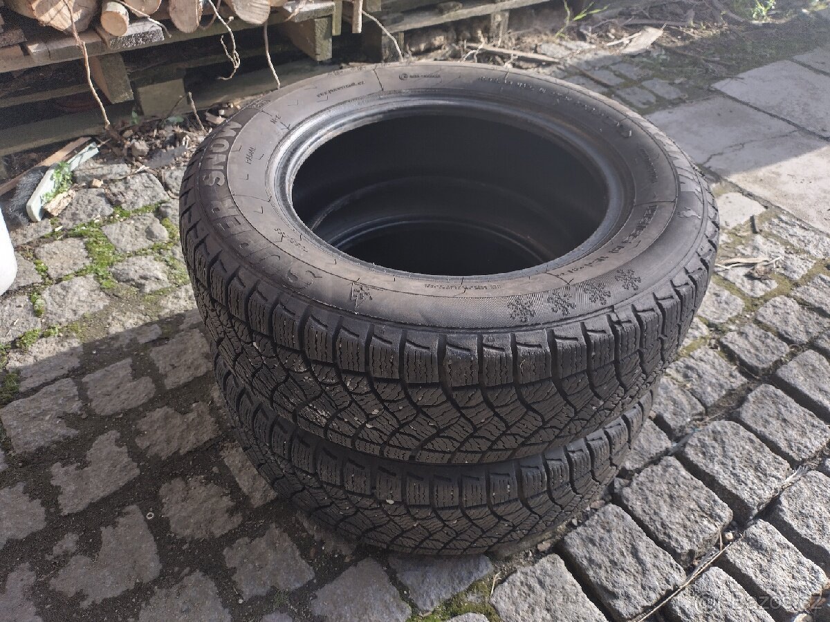 195/65 R15 zimní pneu 2 ks Vraník 8,5 mm