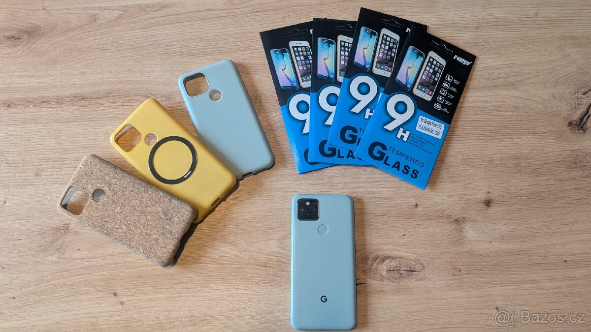 Příslušenství - Pixel 5 skla + kryty