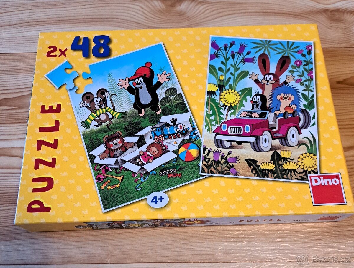 Puzzle krteček a kamarádi, 2x48 dílků