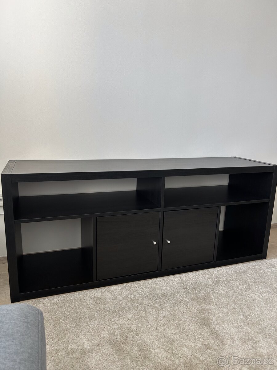 Černohnědý TV stolek
