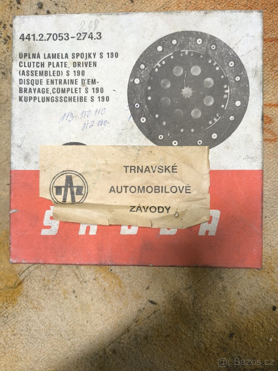 Škoda 105/120/130 - nová lamela spojky