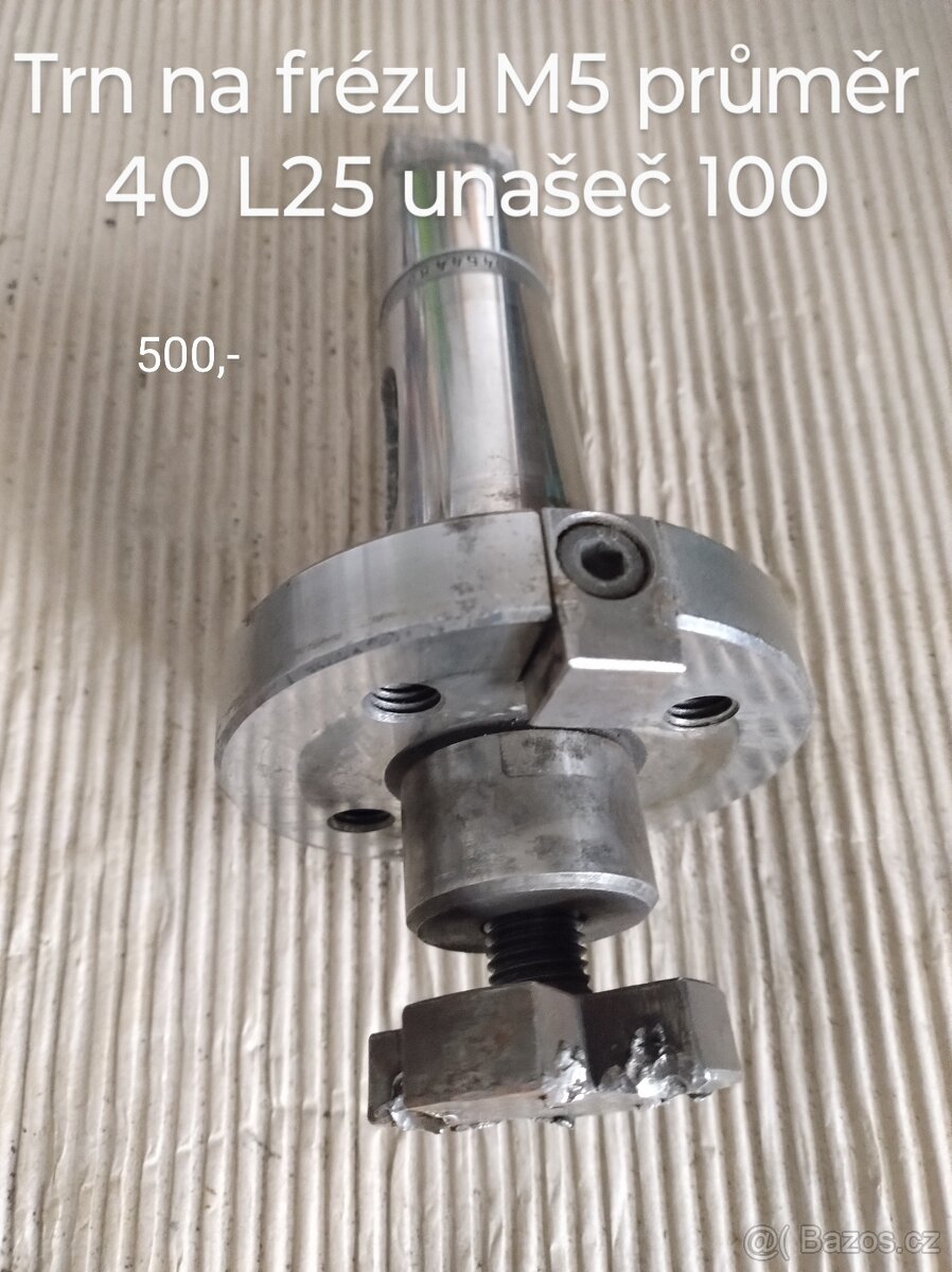 Trn na frézu M5 průměr 40 L25 unašeč 100