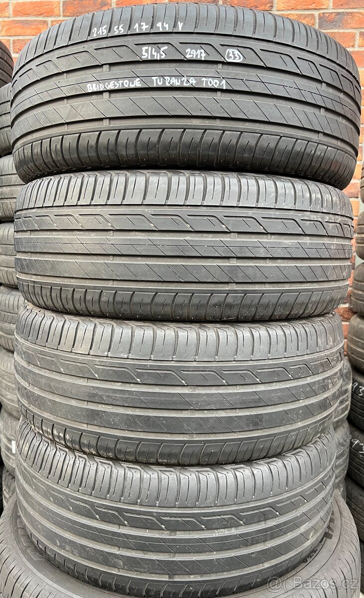 Letní pneu 215/55 R17 94Y Bridgestone Turanza T001 (2917)