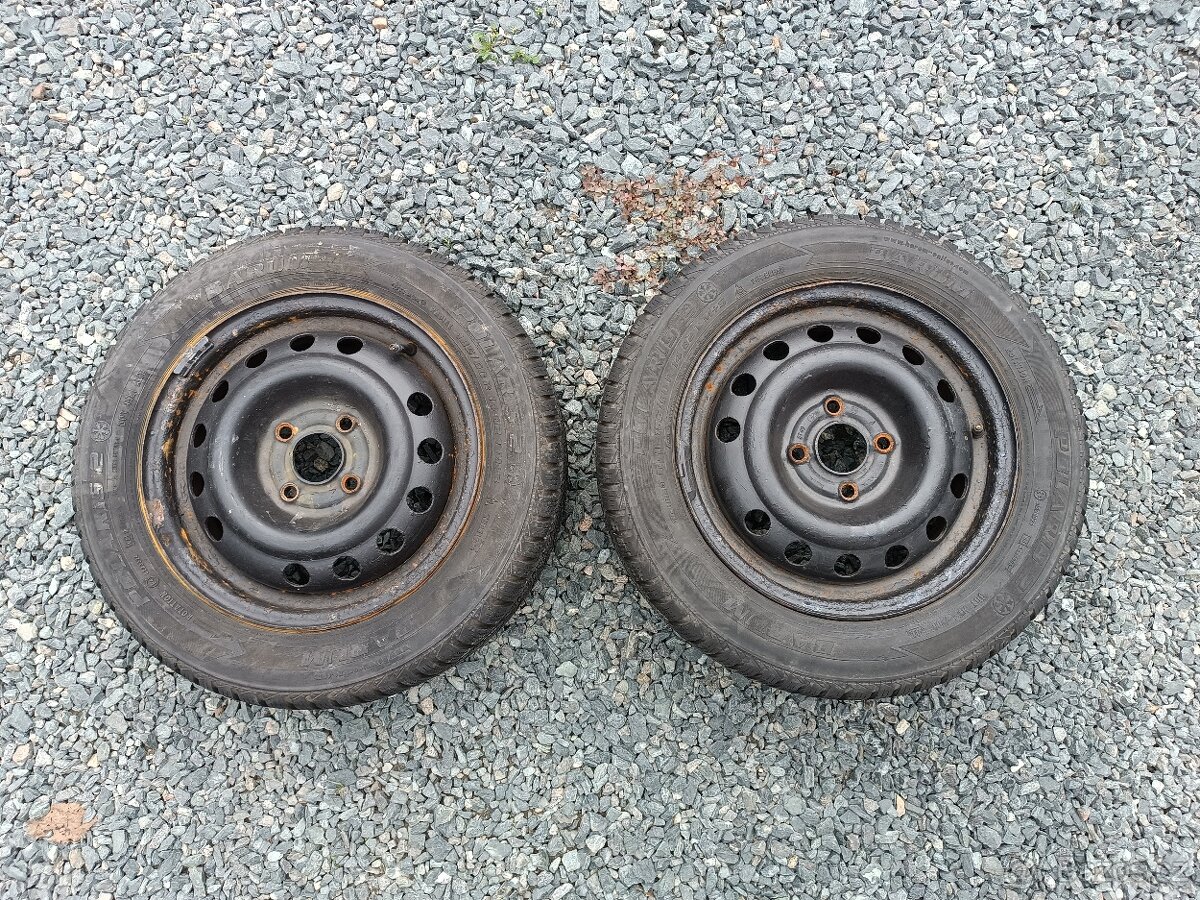 2 kola 5,5x14H2 ET49, pneumatiky 185/60 R14