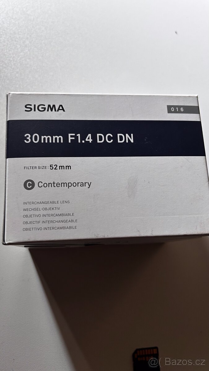 SIGMA 30 mm f/1,4 DC DN Contemporary - Sony E mount