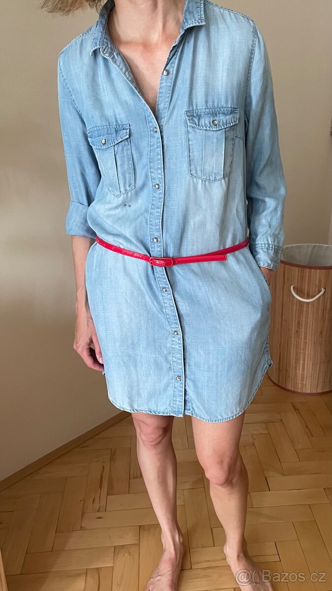 Riflové Šaty, kosile H&M
