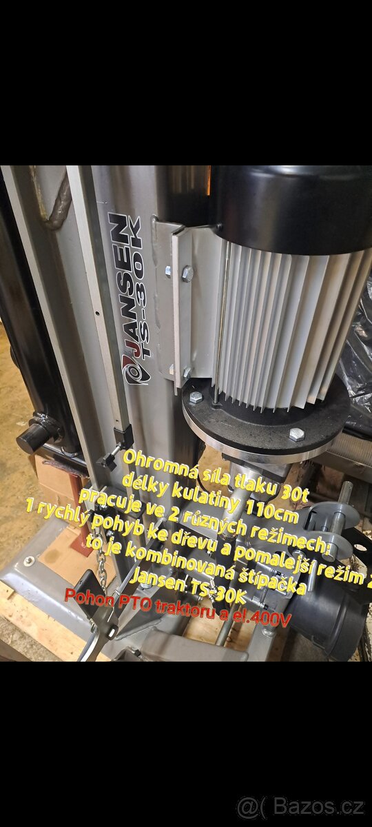 Jansen TS-30K PTO/E 30t/110 kombinovaná štípačka