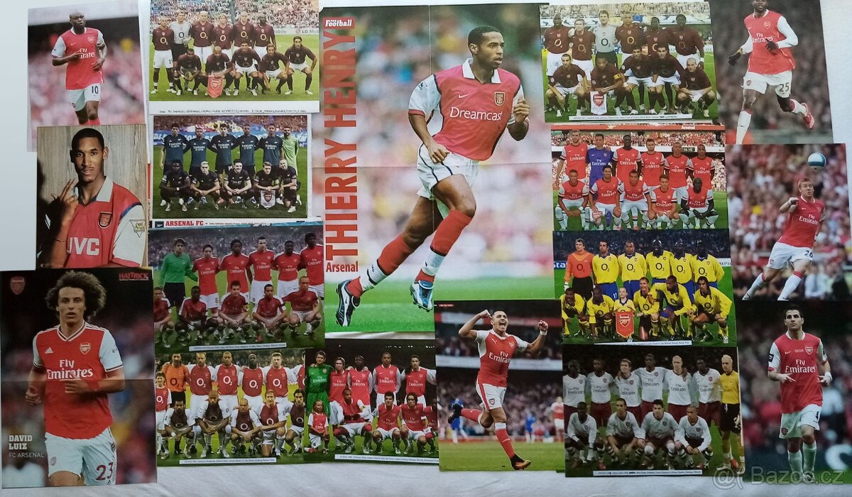Unikátna zbierka Arsenal futbal.plagátiky