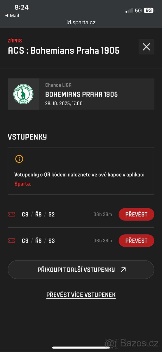 Sparta vs. Bohemians