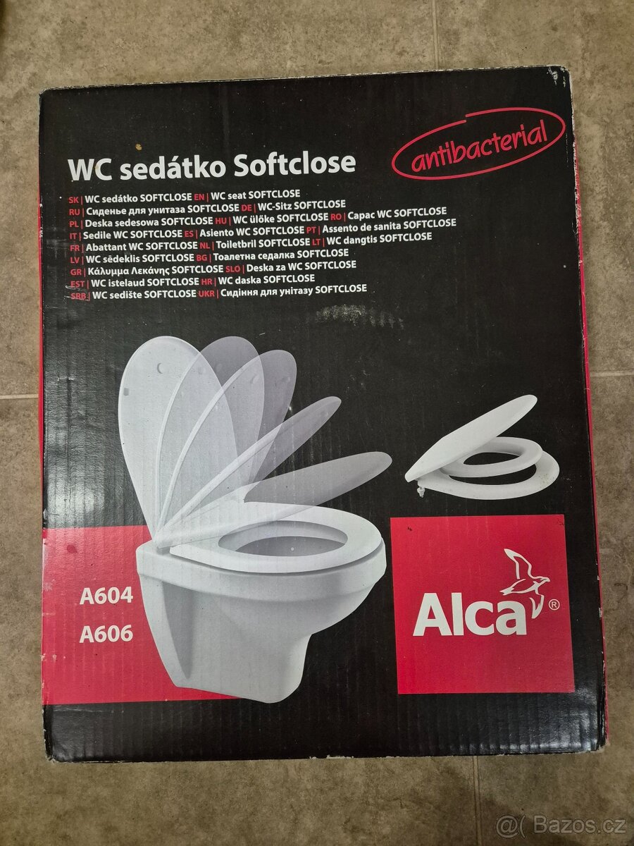 Alca WC sedátko A604, duroplast, SoftClose, kovové panty