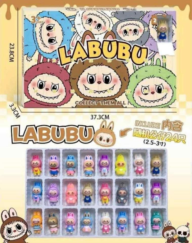 LABUBU Adventní kalendář 24 figurek
